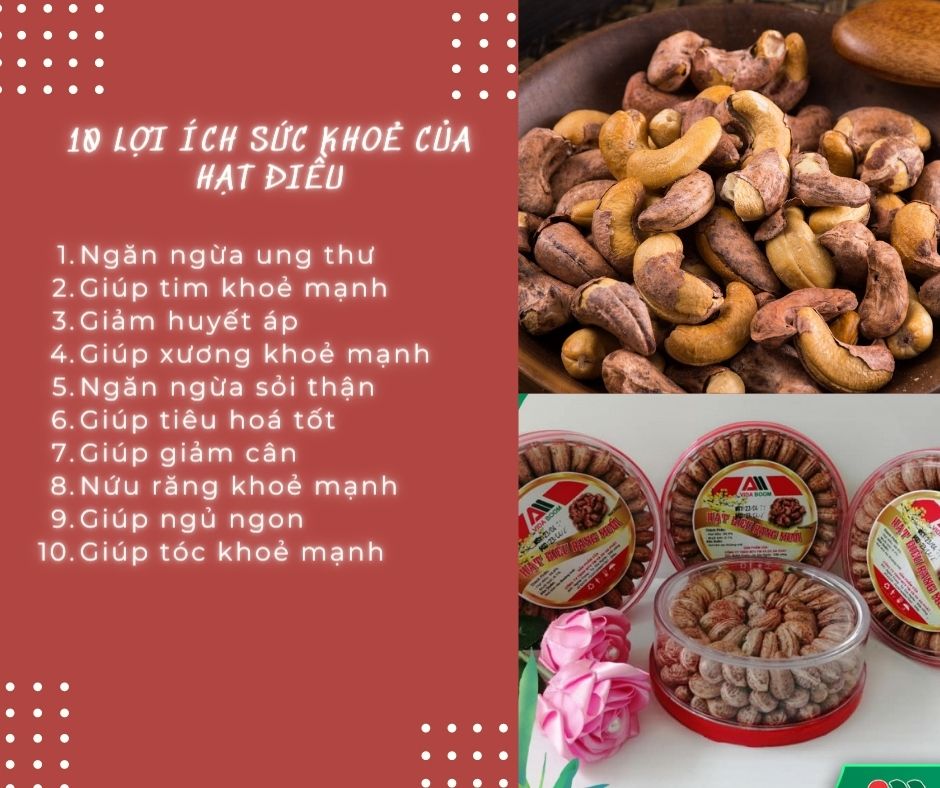 Hạt điều và tác dụng của hạt điều