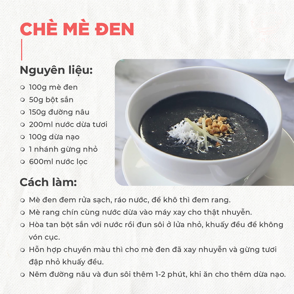 Các món từ mè đen cho mẹ