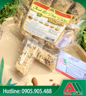 Bánh thuyền siêu hạt +Thanh gạo lứt có chà bông 500g