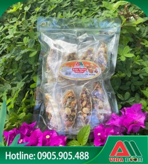 Bánh thuyền siêu hạt +Thanh gạo lứt có chà bông 500g