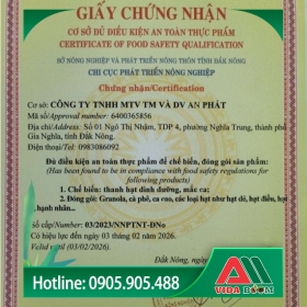 CHỨNG NHẬN VÀ CAM KẾT CHẤT LƯỢNG 