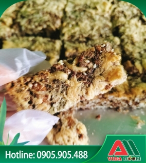 Combo 10 hộp Thanh gạo lứt vidaboom hộp 20 thanh (450gr) vị không chà bông