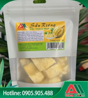 Sầu riêng sấy thăng hoa bịch 50gr Sầu riêng sấy thăng hoa bịch 50gr