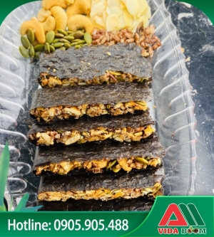 Thanh rong biển kẹp hạt (bịch 250gr)