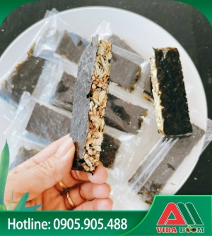 Thanh rong biển kẹp hạt (bịch 500gr)